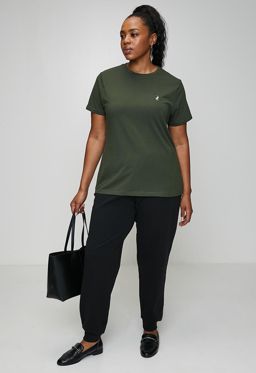 POLO - Plus wmn allie ss t-shirt - olive