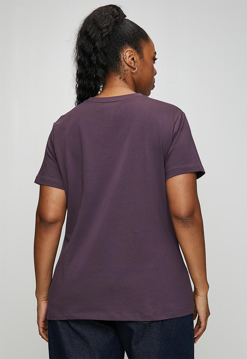 POLO - Plus wmn allie short sleeve T-shirt - plum