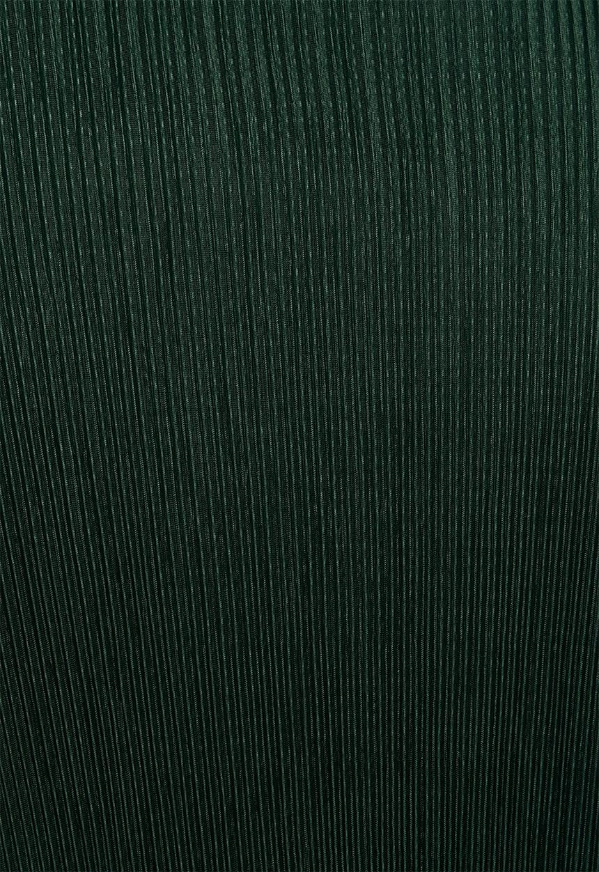 Me&B - Plus Kimono Plisse Top - Bottle Green