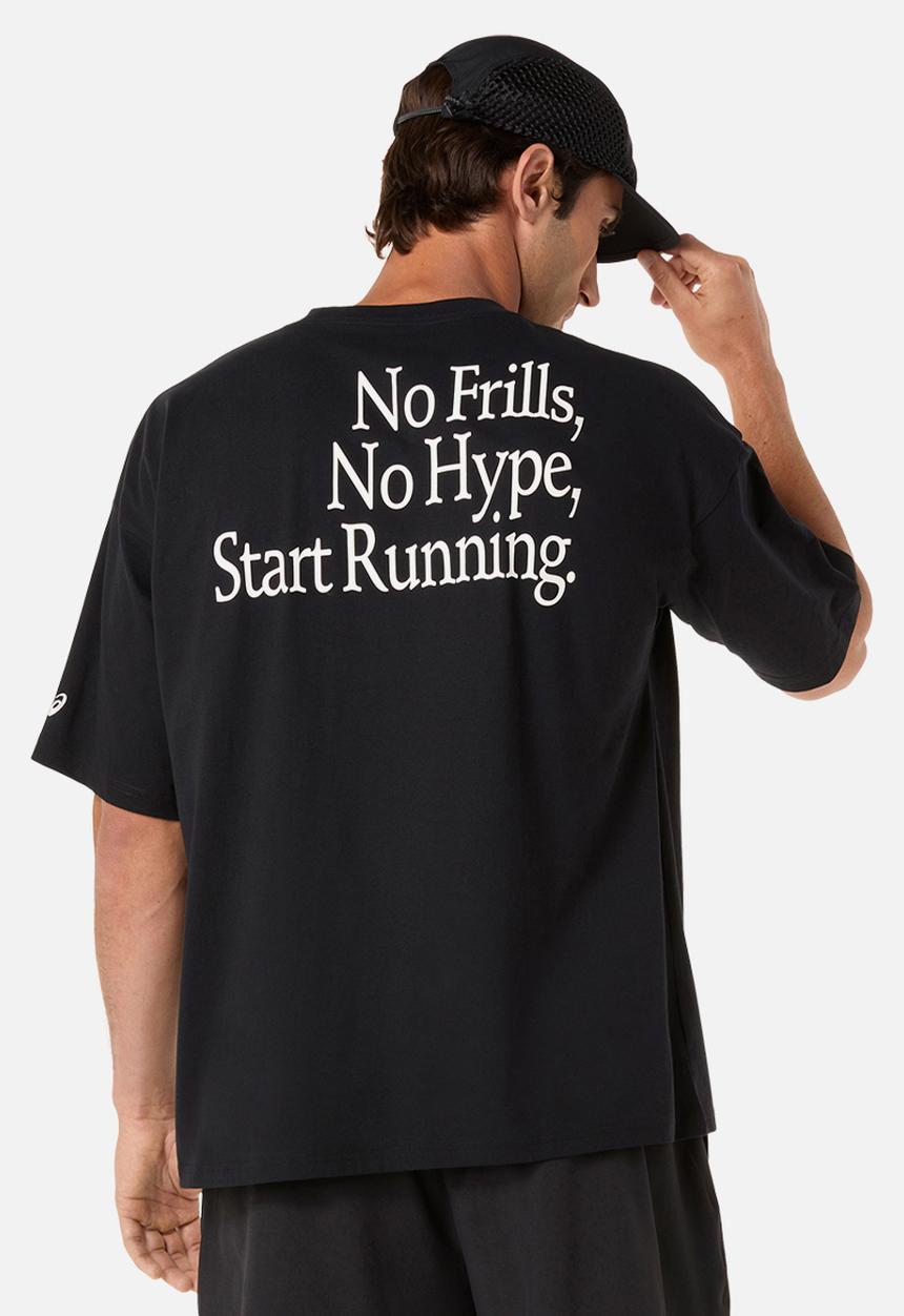 ASICS - Runner Message Graphic Relaxed Tee - Performance Black