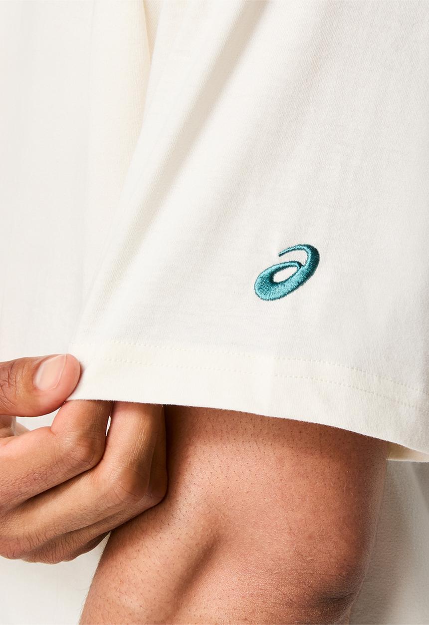 ASICS - Runner Message Graphic Relaxed Tee - Cream