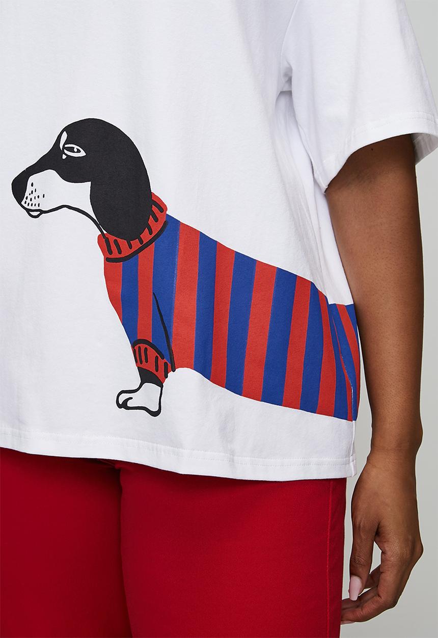Me&B - Plus Statement Tee - Dog Print