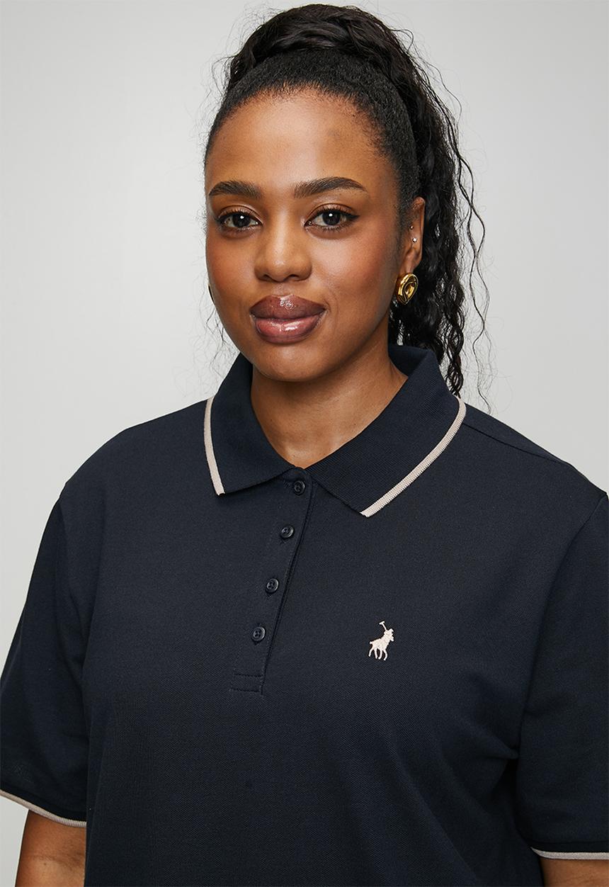 POLO - Plus wmn leah golfer dress - navy