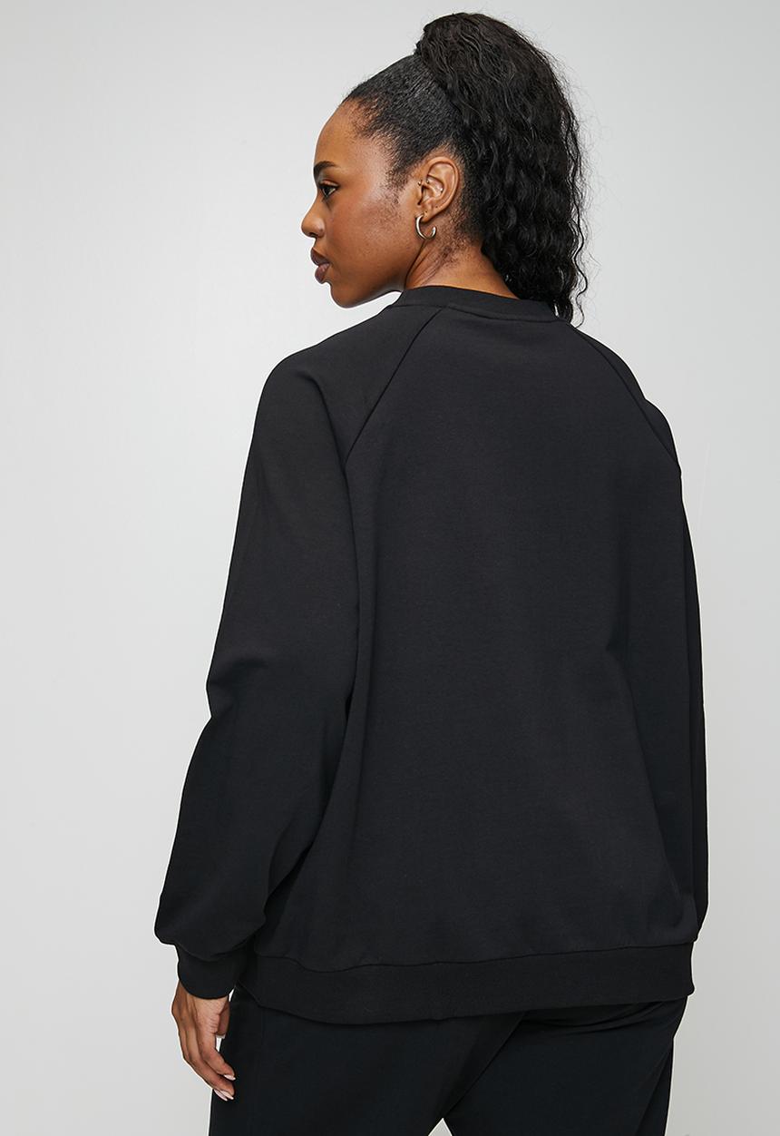 POLO - Plus wmn sophia ls track top - black