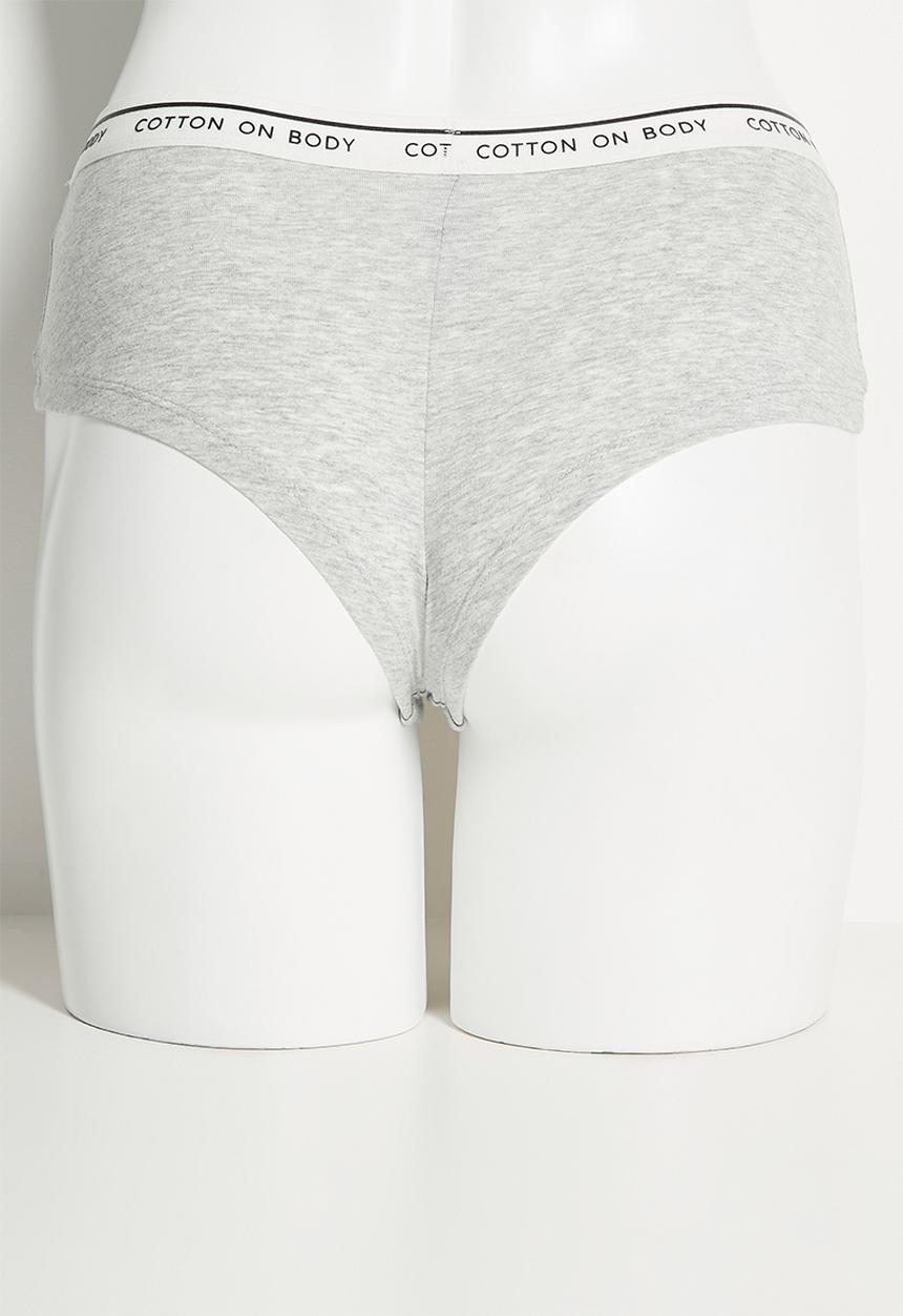 Cotton On - Branded Cotton Cheeky Boyshort 3 Pack - multi