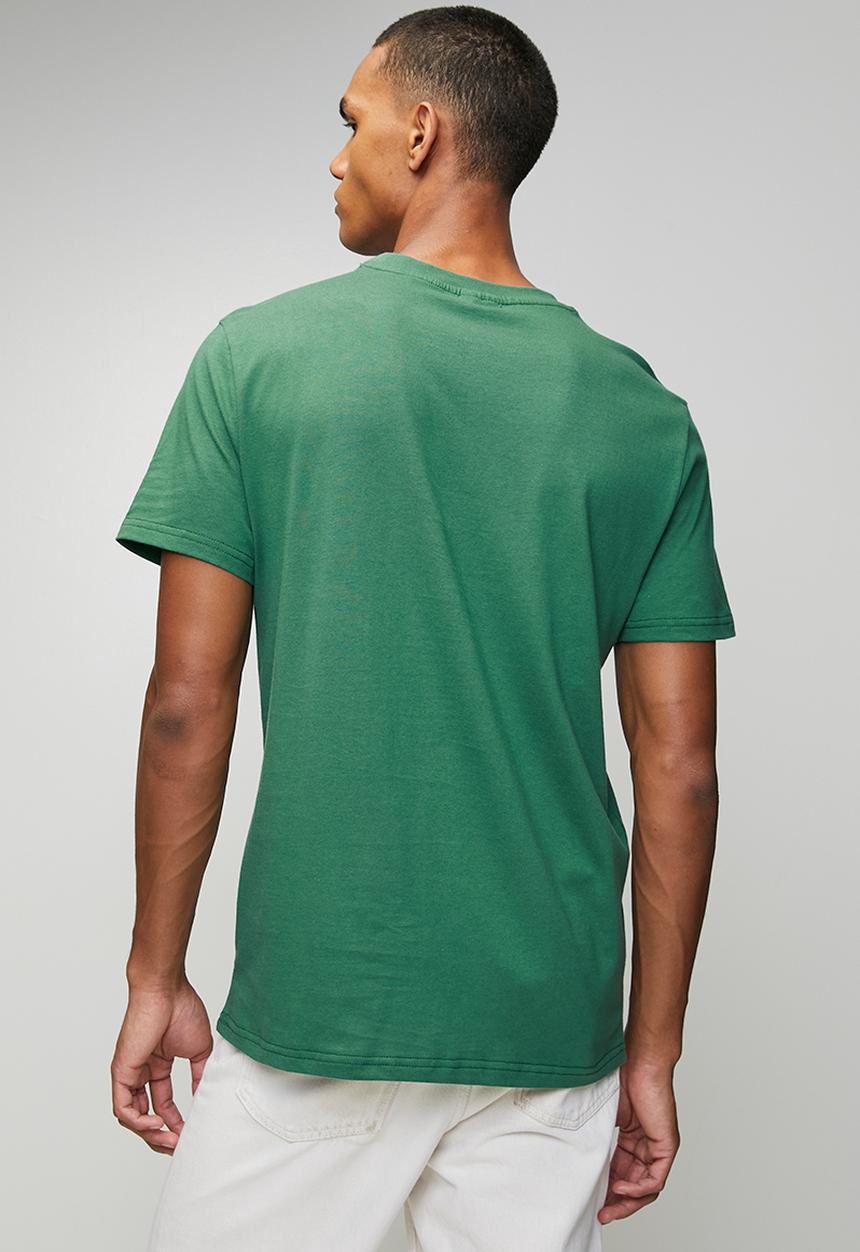 FILA - Celso Embroided  T-Shirt - Dark Green
