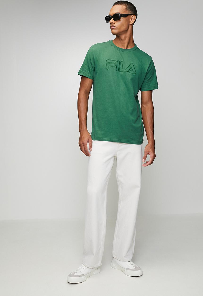 FILA - Celso Embroided  T-Shirt - Dark Green