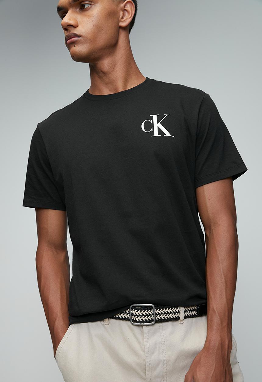 Calvin Klein - Ss 30S Eu Left Chest Logo Tee - Black