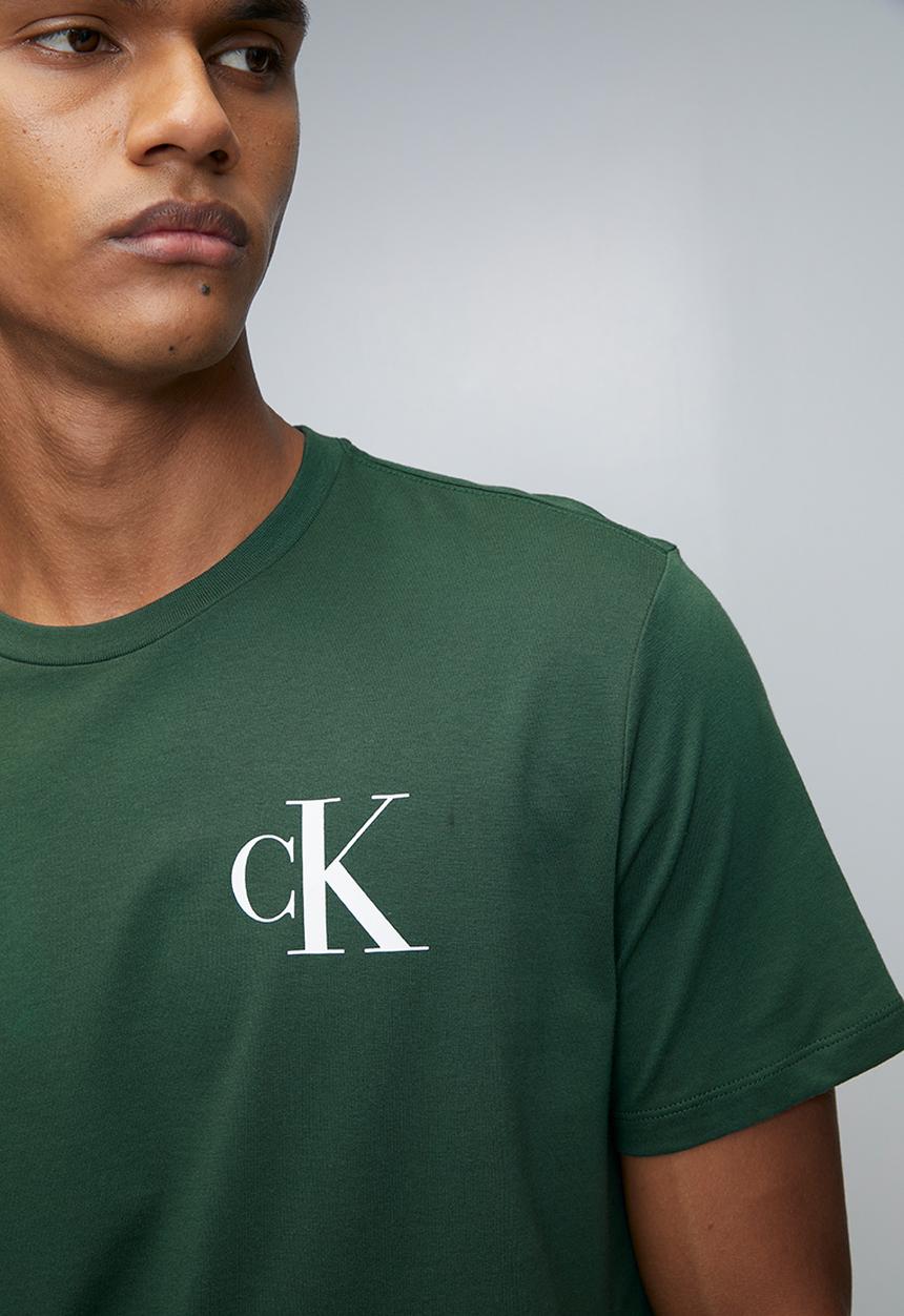 Calvin Klein - Ss 30S Eu Left Chest Logo Tee - Sycamore