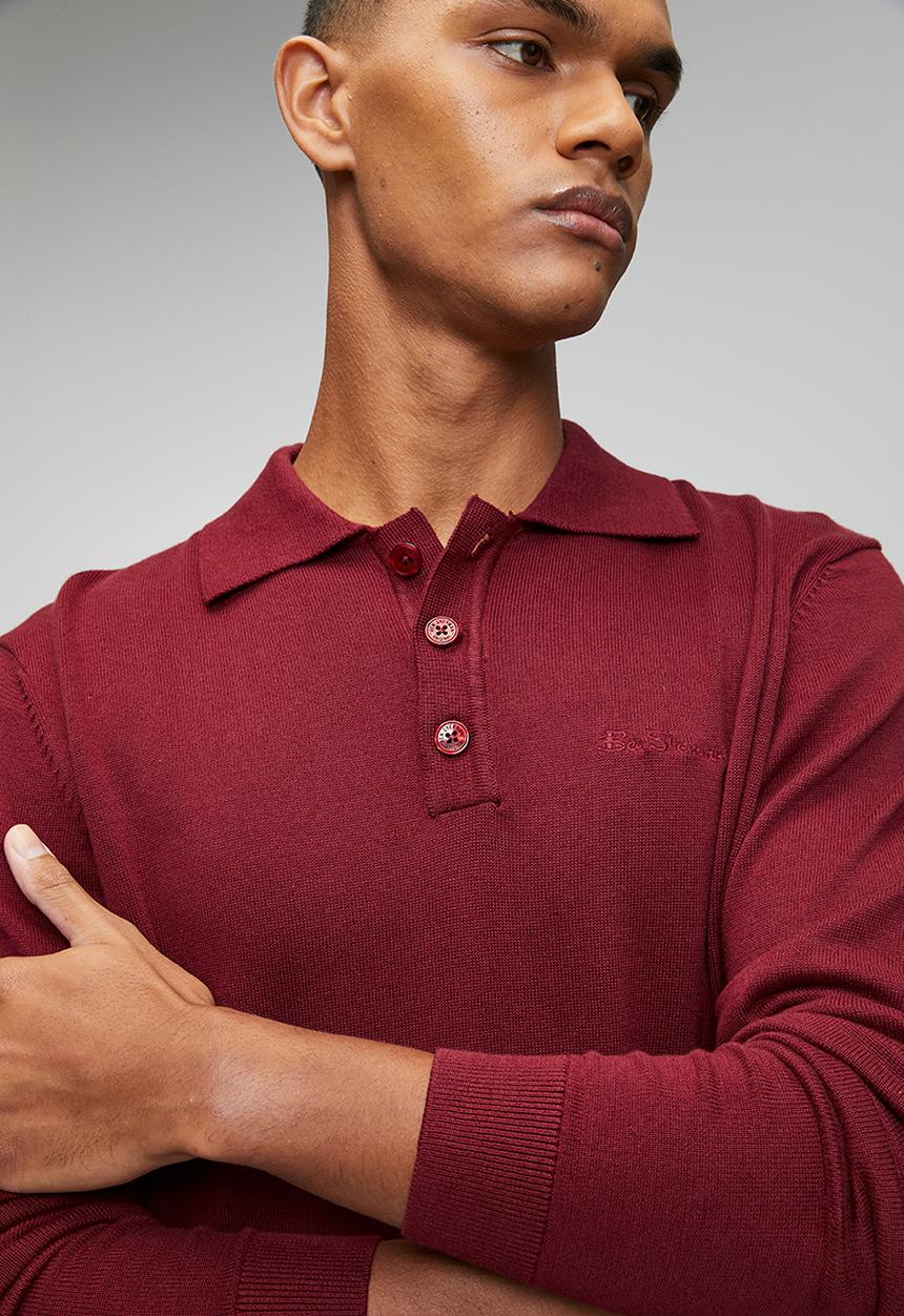 Ben Sherman - Sportshirt - Berry