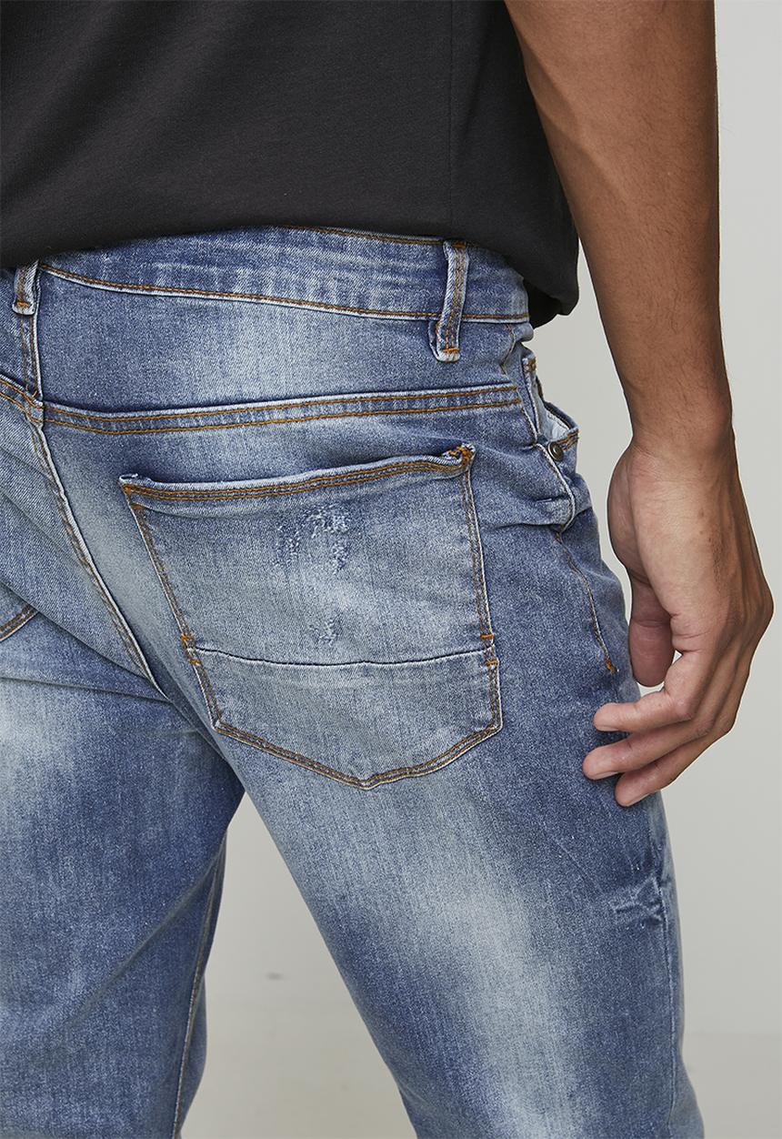 Brave Soul - Denim Skinny Fit Jean Long Length - Blue