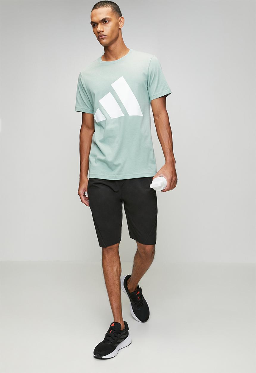 adidas Performance - Big Logo SJ Tee  - Wonder Sage Green / White