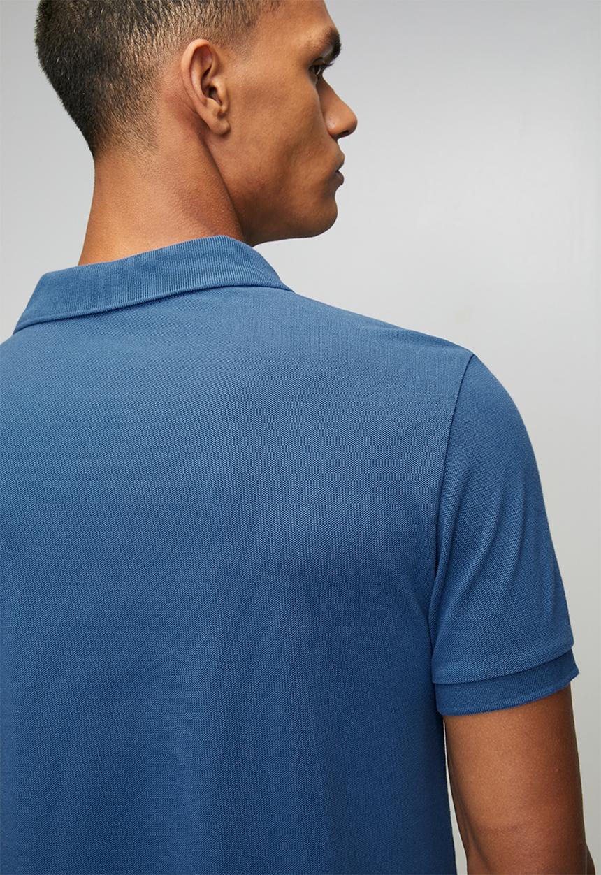 adidas Performance - SL Piquet Polo Shirt   - Dusky Petrol Blue / White