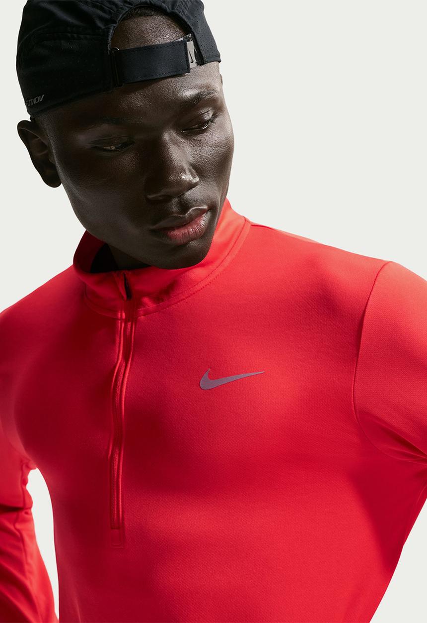 Nike - Pacer Dri-FIT 1/2-Zip Running Top - Light Crimson Red