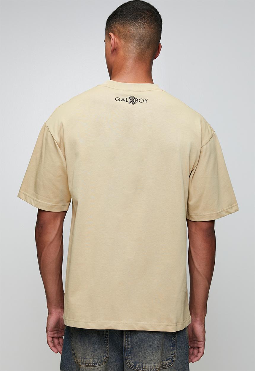 GALXBOY - ANGEL T-SHIRT  - BEIGE