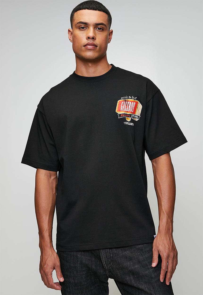 GALXBOY - DELUXE T-SHIRT  - BLACK