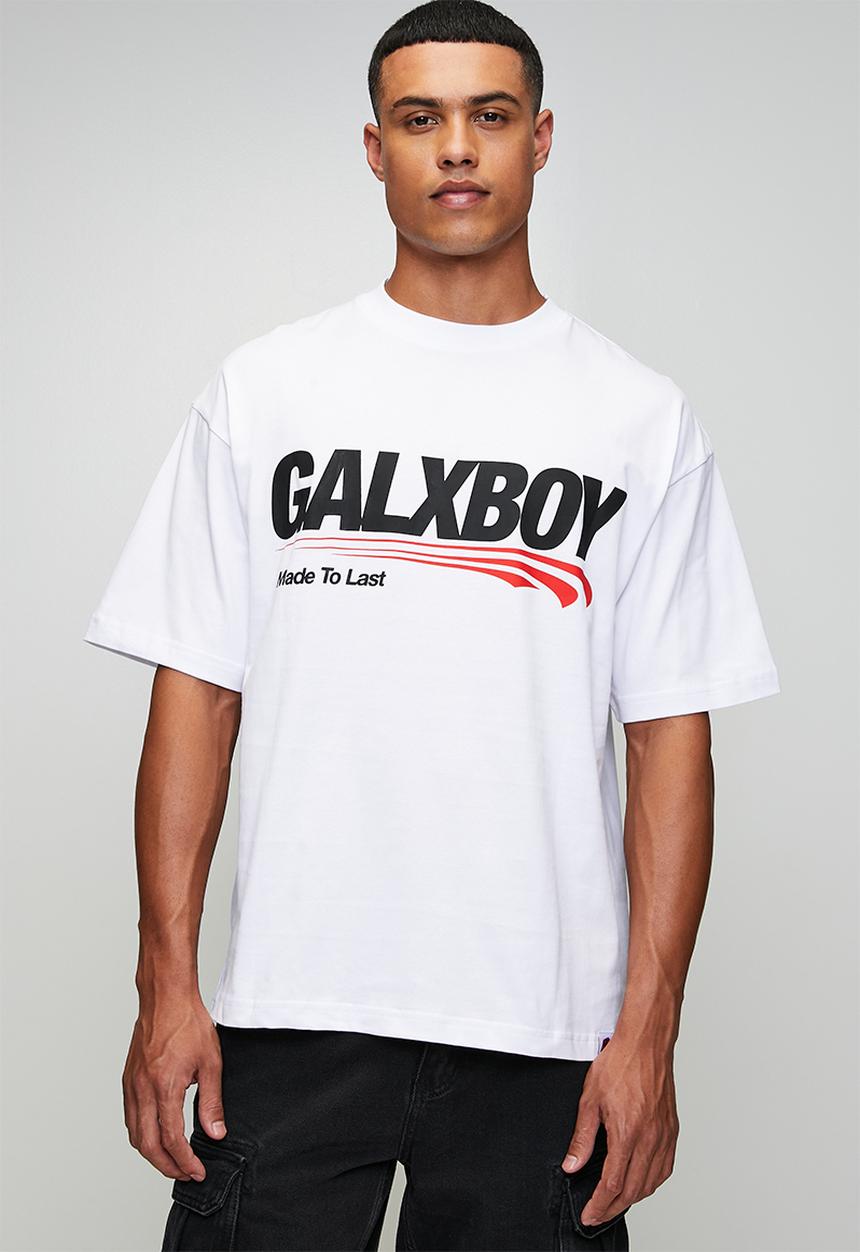 GALXBOY - CALL ME T-SHIRT  - WHITE