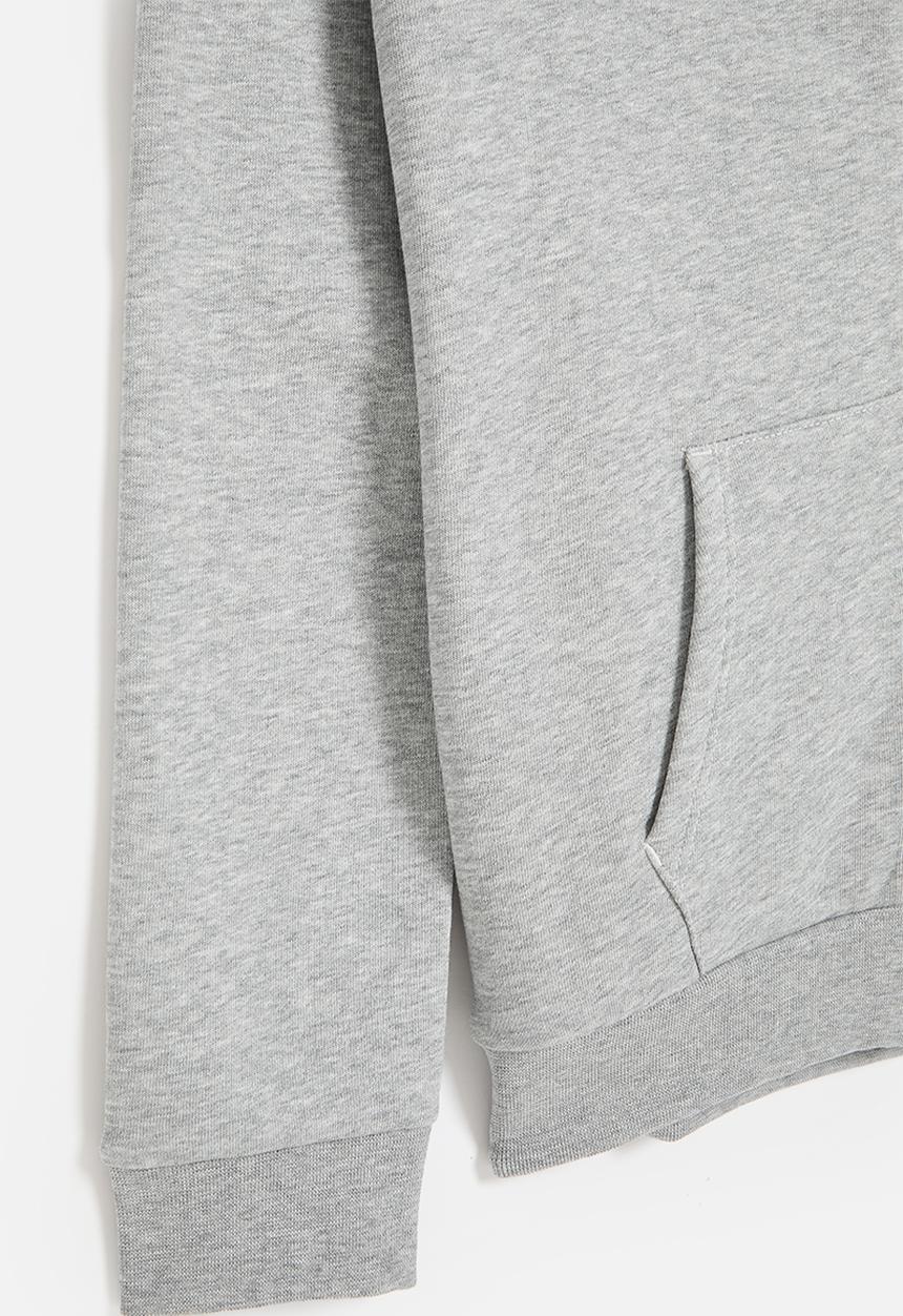 adidas Originals - Full Zip Hoodie Y S26 - Medium Grey Heather