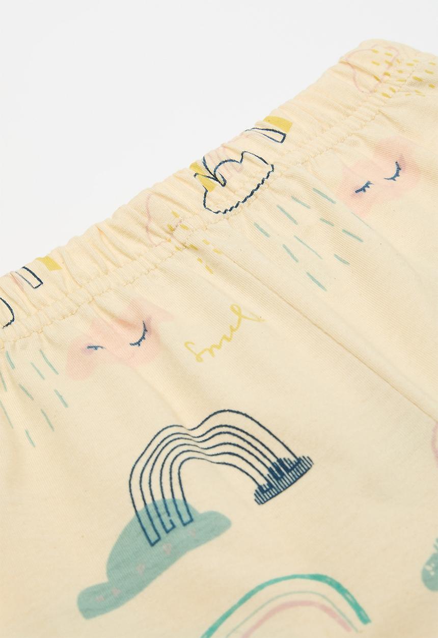 Pop Candy - Pj set - pale yellow/pink/rainbow aop