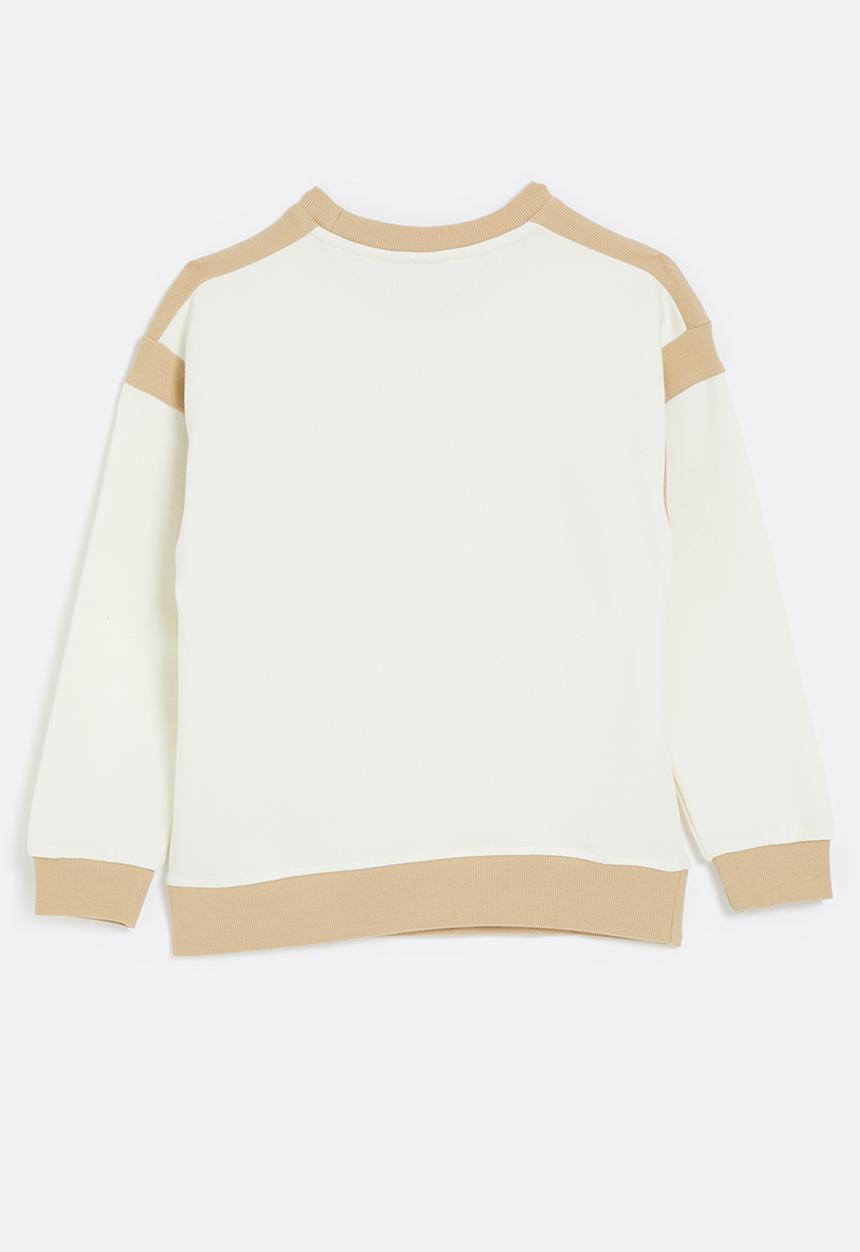 POLO - Hailey printed sweater - off white 