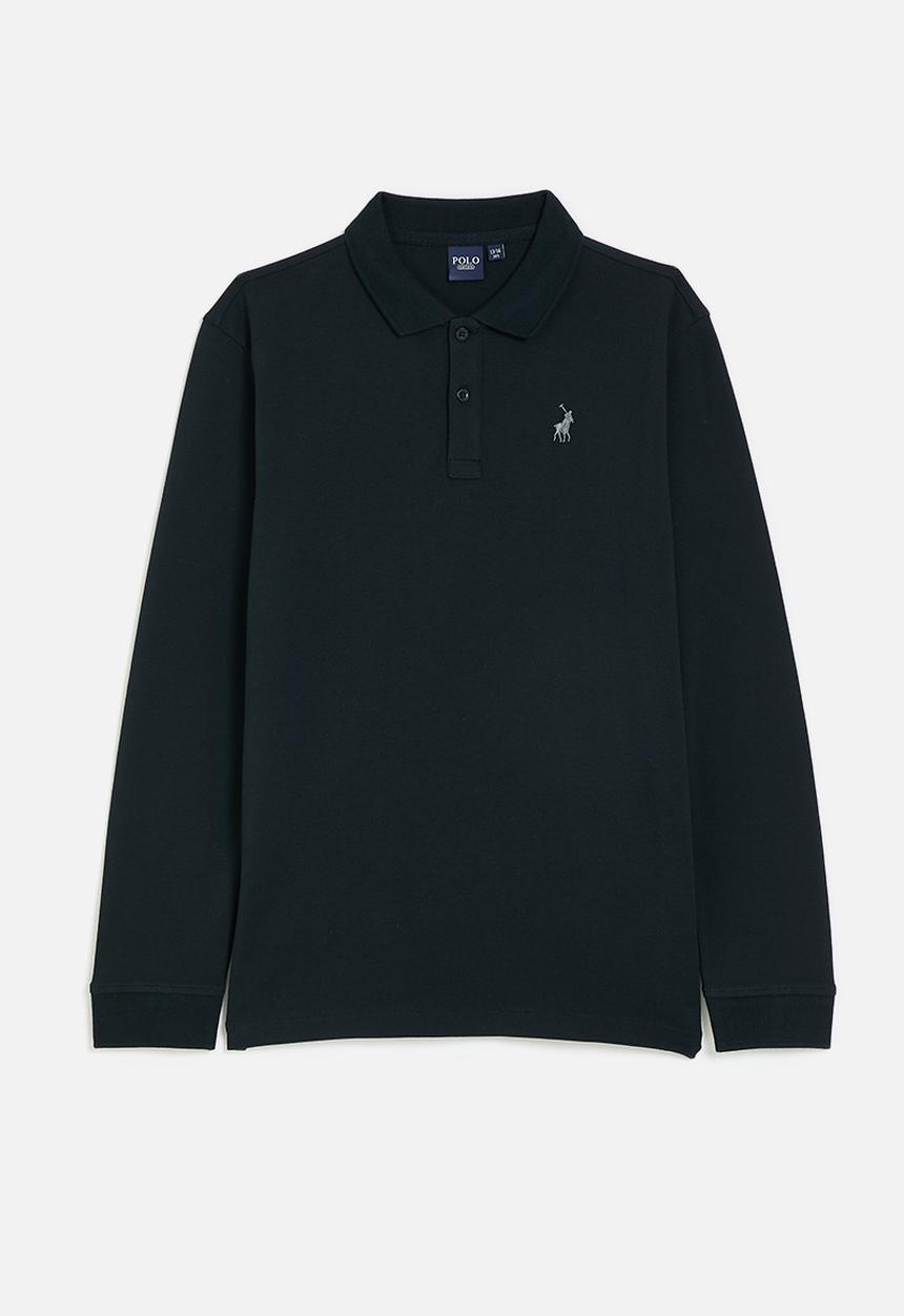 POLO - Boys rober long sleeve golfer - navy