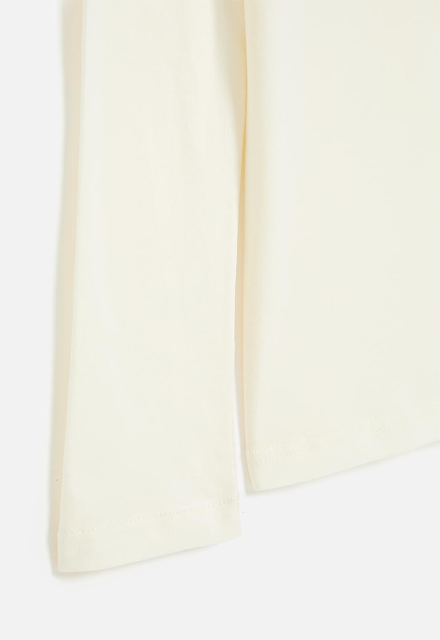 POLO - Boys gary printed long sleeve tee - off white 