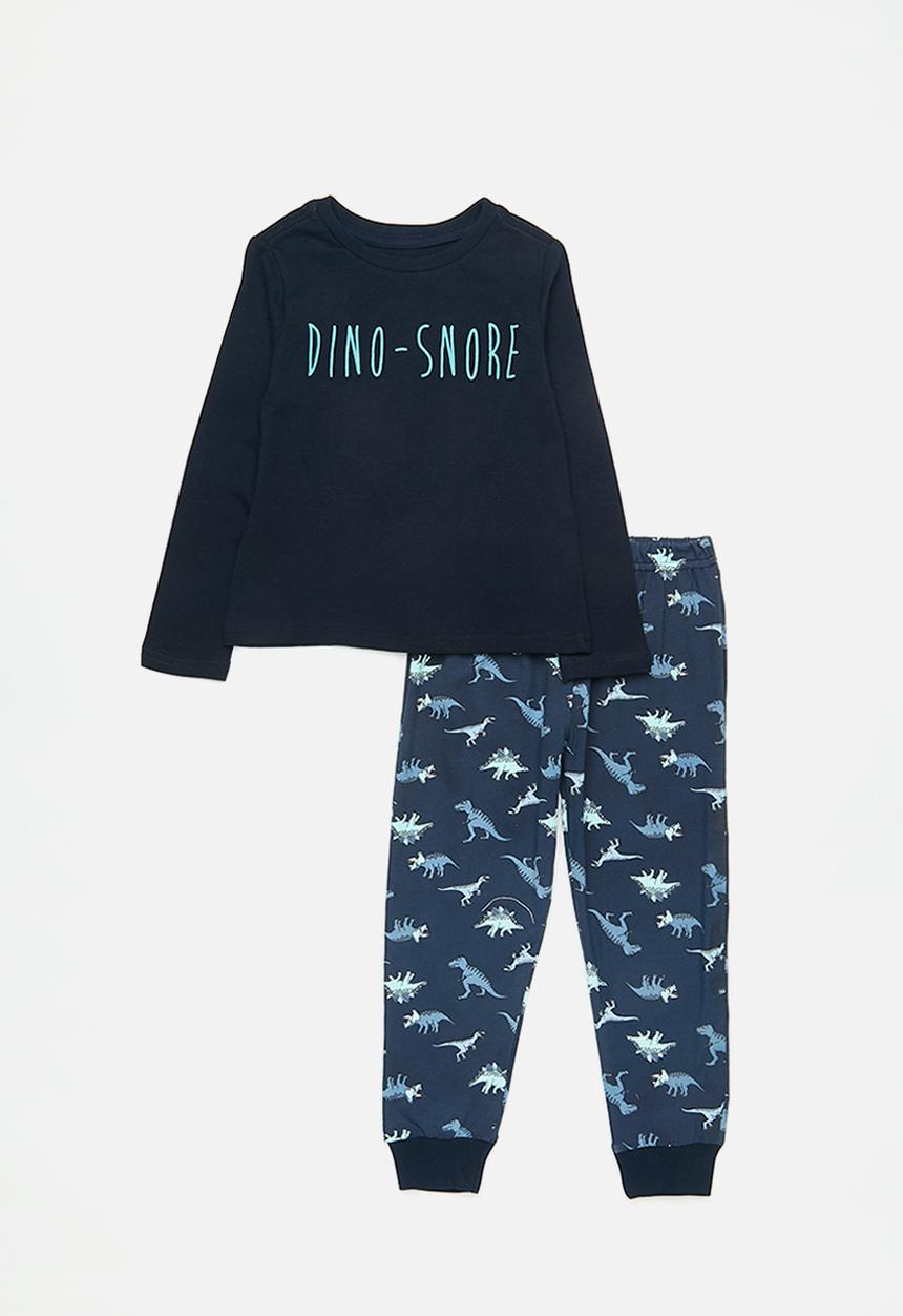 Pop Candy - Dino aop pj set - navy/dino-snore