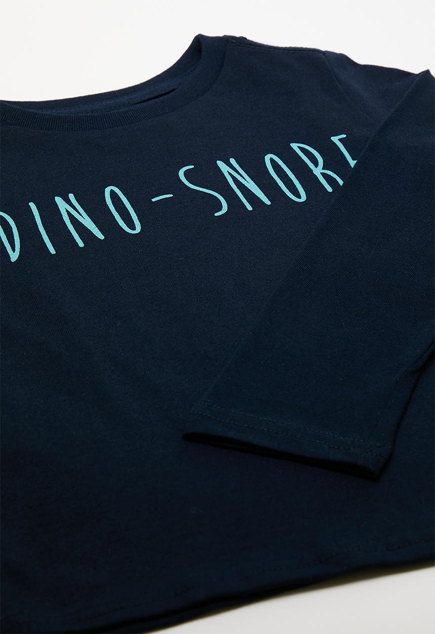 Pop Candy - Dino aop pj set - navy/dino-snore