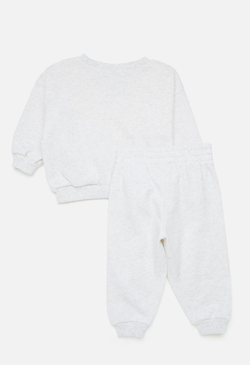 Nike - Nike essential fleece crew set - birch heather