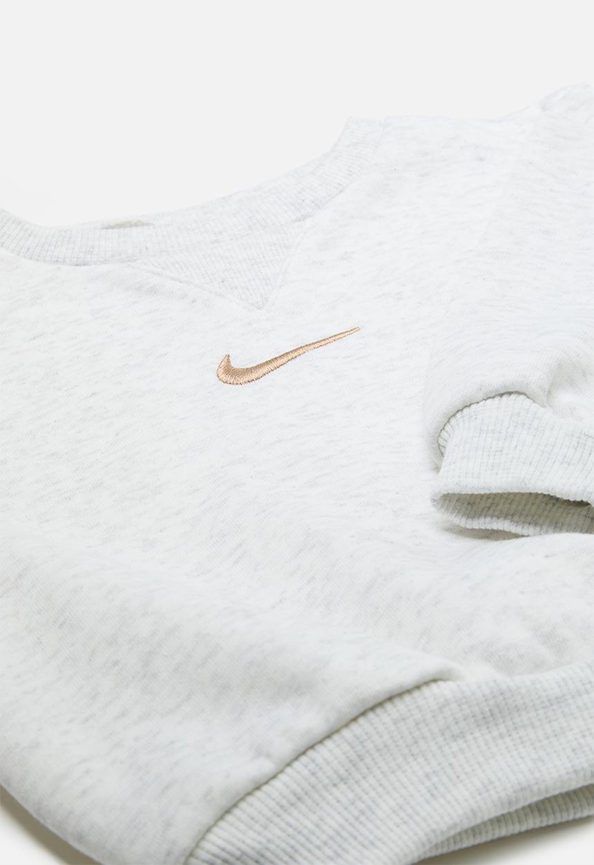 Nike - Nike essential fleece crew set - birch heather