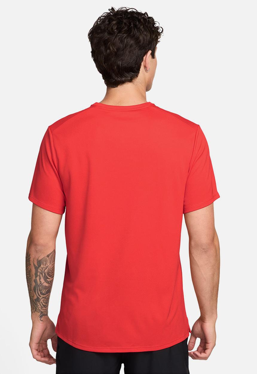 Nike - Miler  Dri-FIT UV Short-Sleeve Running Top - Red/Refelctive
