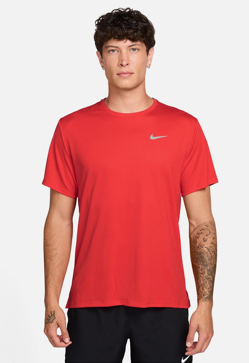 Nike - Miler  Dri-FIT UV Short-Sleeve Running Top - Red/Refelctive