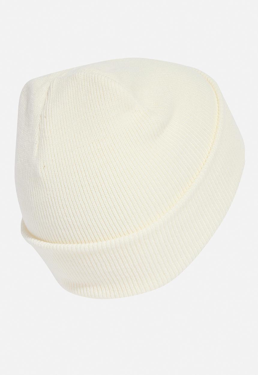 adidas Performance - New logo beanie cuff - cream white/wonder alumina
