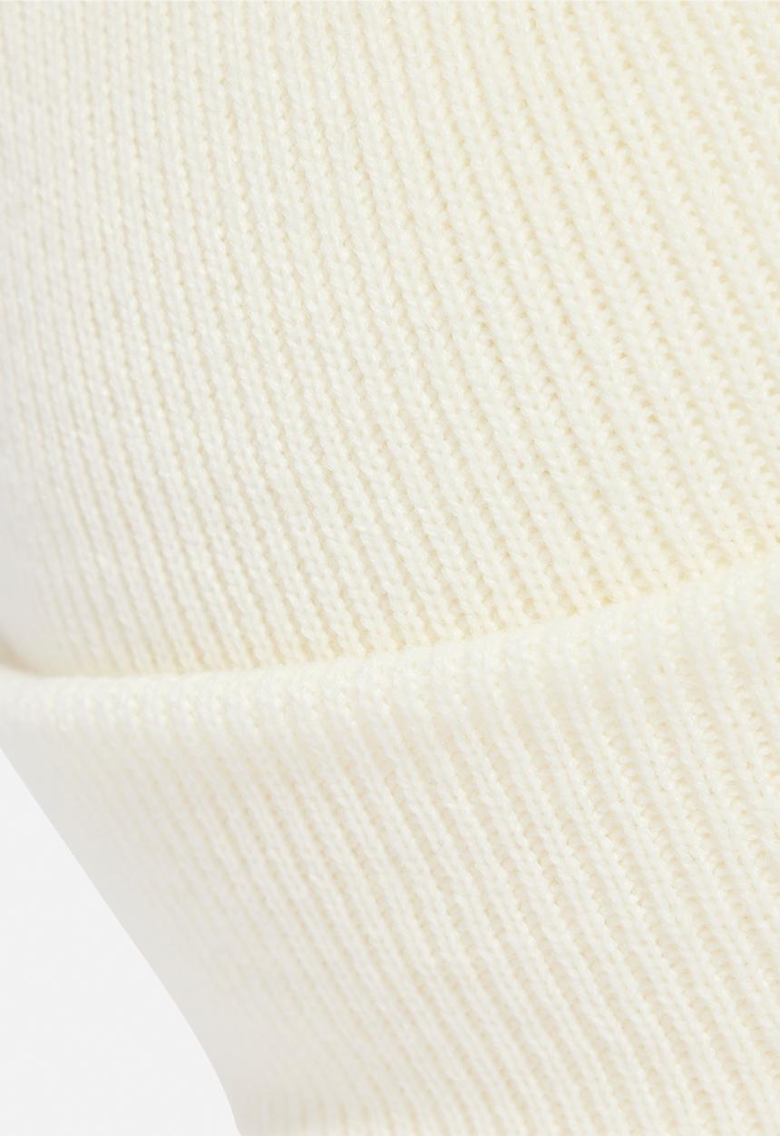 adidas Performance - New logo beanie cuff - cream white/wonder alumina