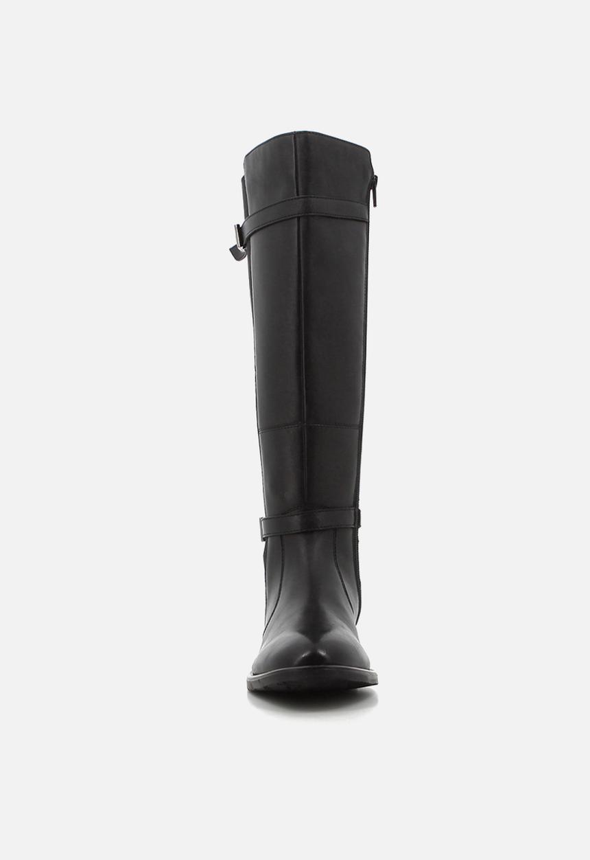 Hush Puppies - Victoria leather long boot - black