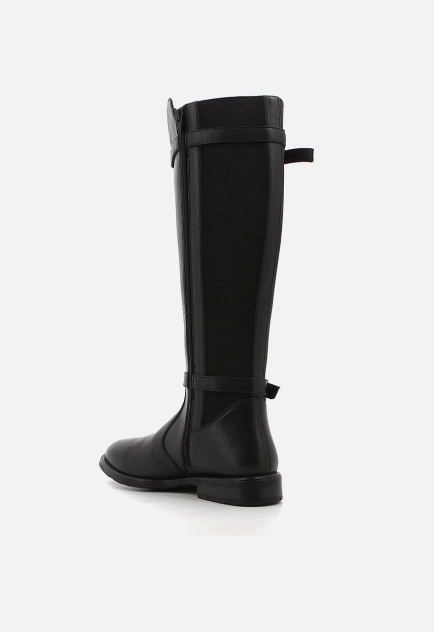 Hush Puppies - Victoria leather long boot - black