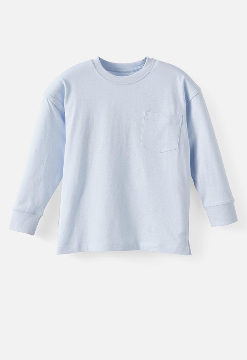 Cotton On - The essential Long sleeve Tee - Ice Blue