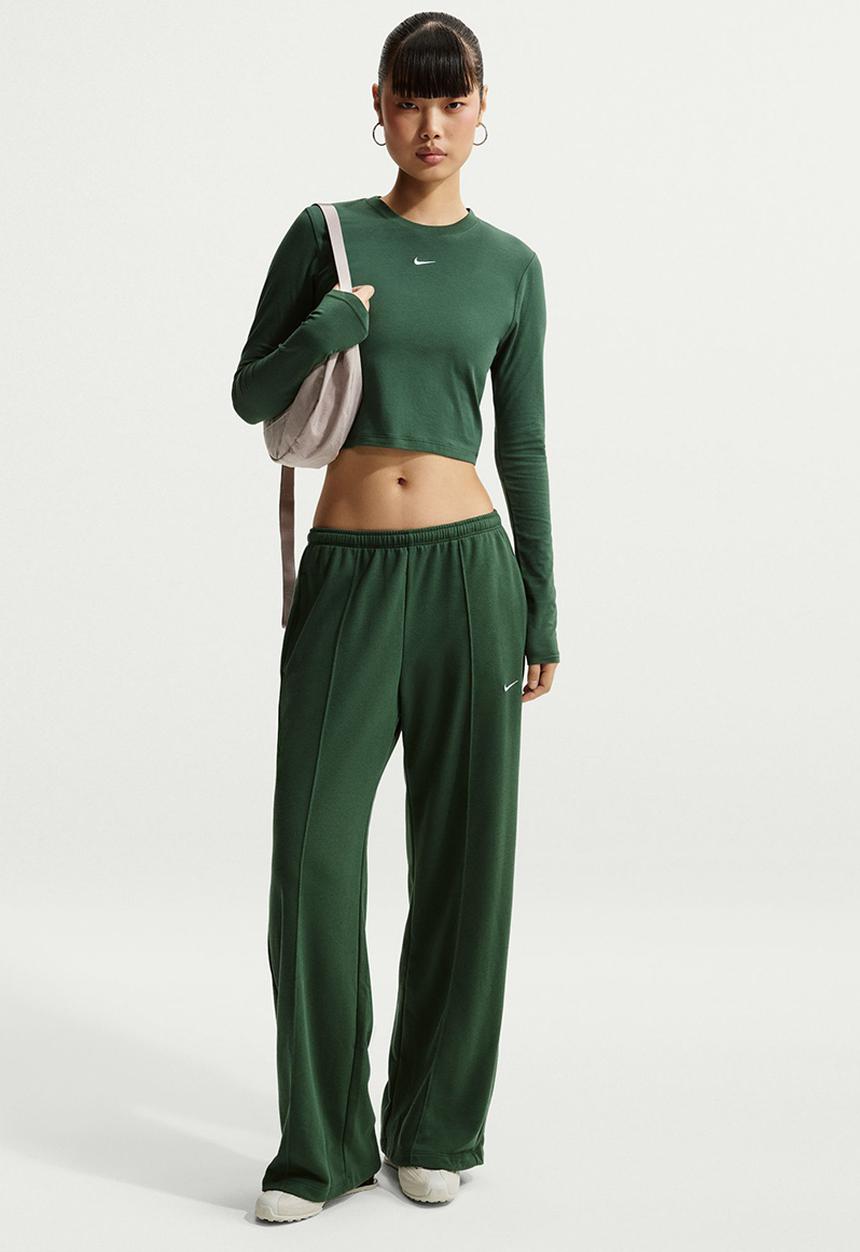 Nike - W Nsw Nk Chll Knt Ls Crp - Fir/White