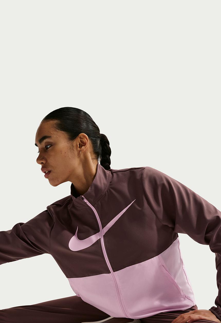 W Nk Tempo Swsh Hbr Df Jkt - Tattoo/Pink Foam/Pink Foam Nike Hoodies ...