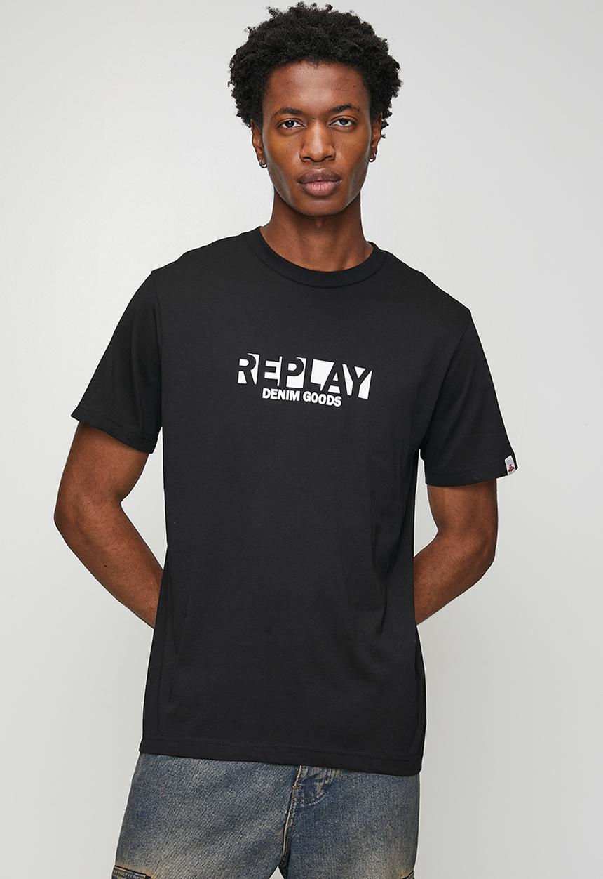 Replay - BASIC LOGO SMU T - Black