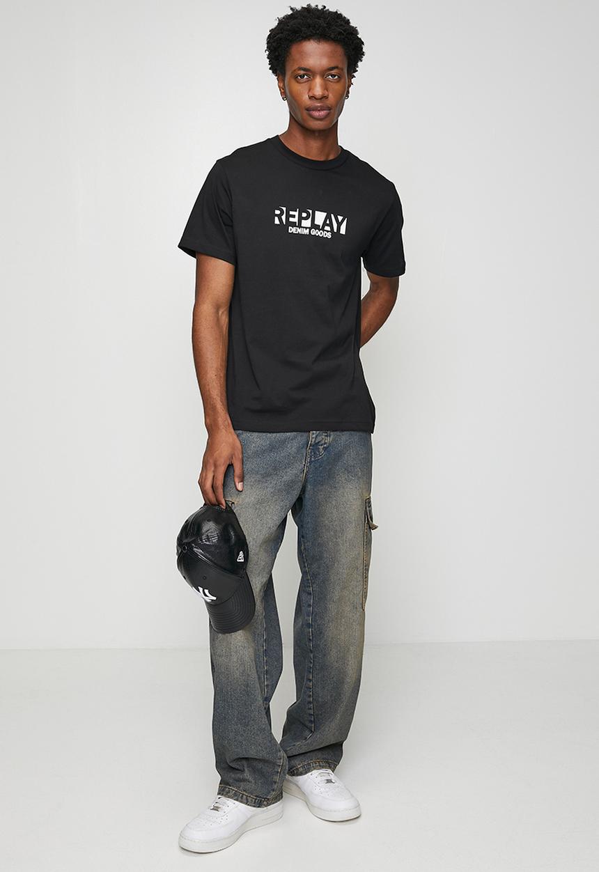 Replay - BASIC LOGO SMU T - Black