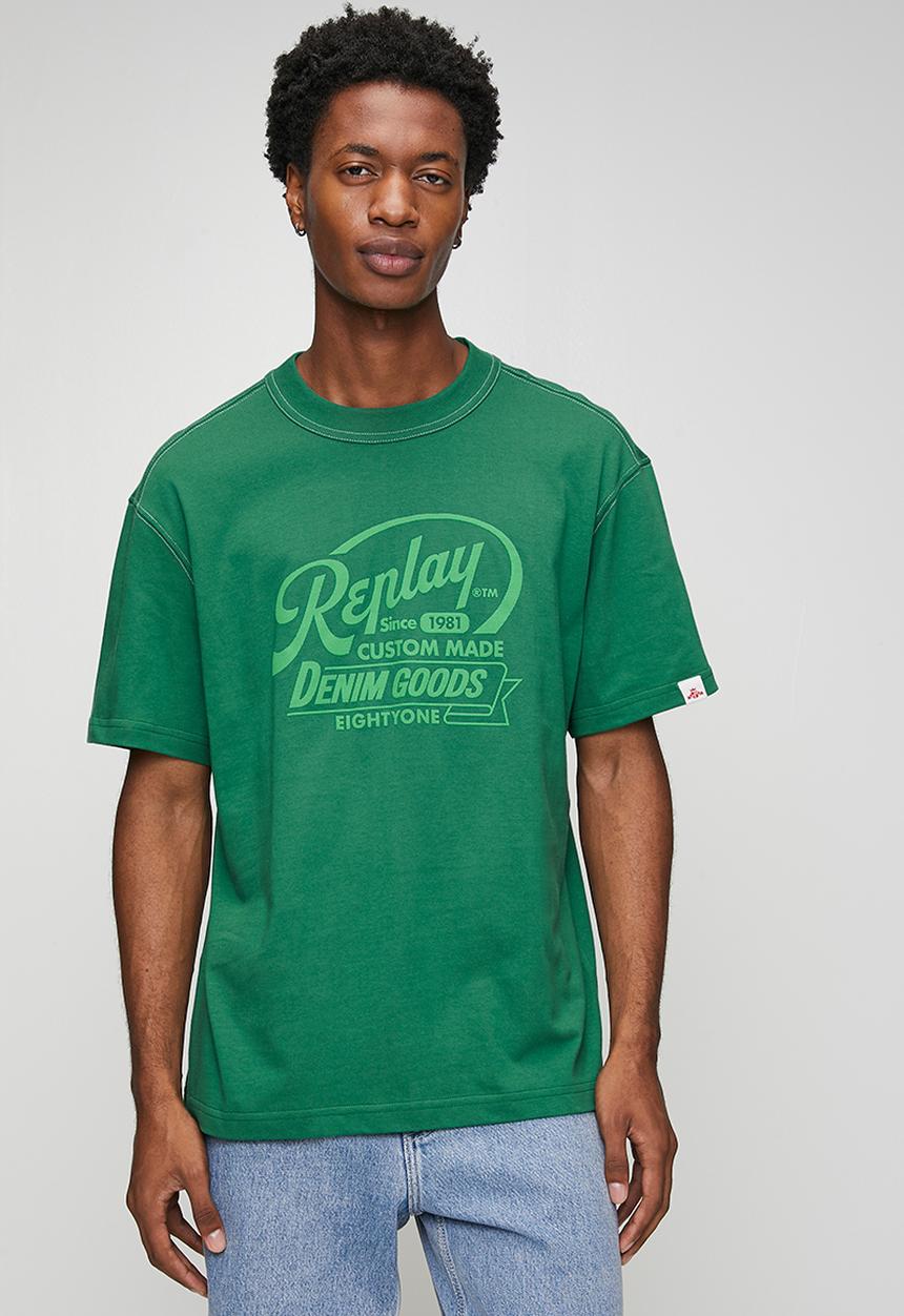 Replay - OPEN END DRY HAND JERSEY - green 