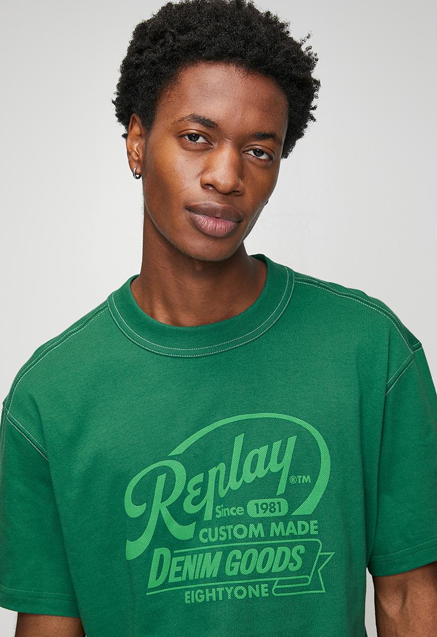 Replay - OPEN END DRY HAND JERSEY - green 