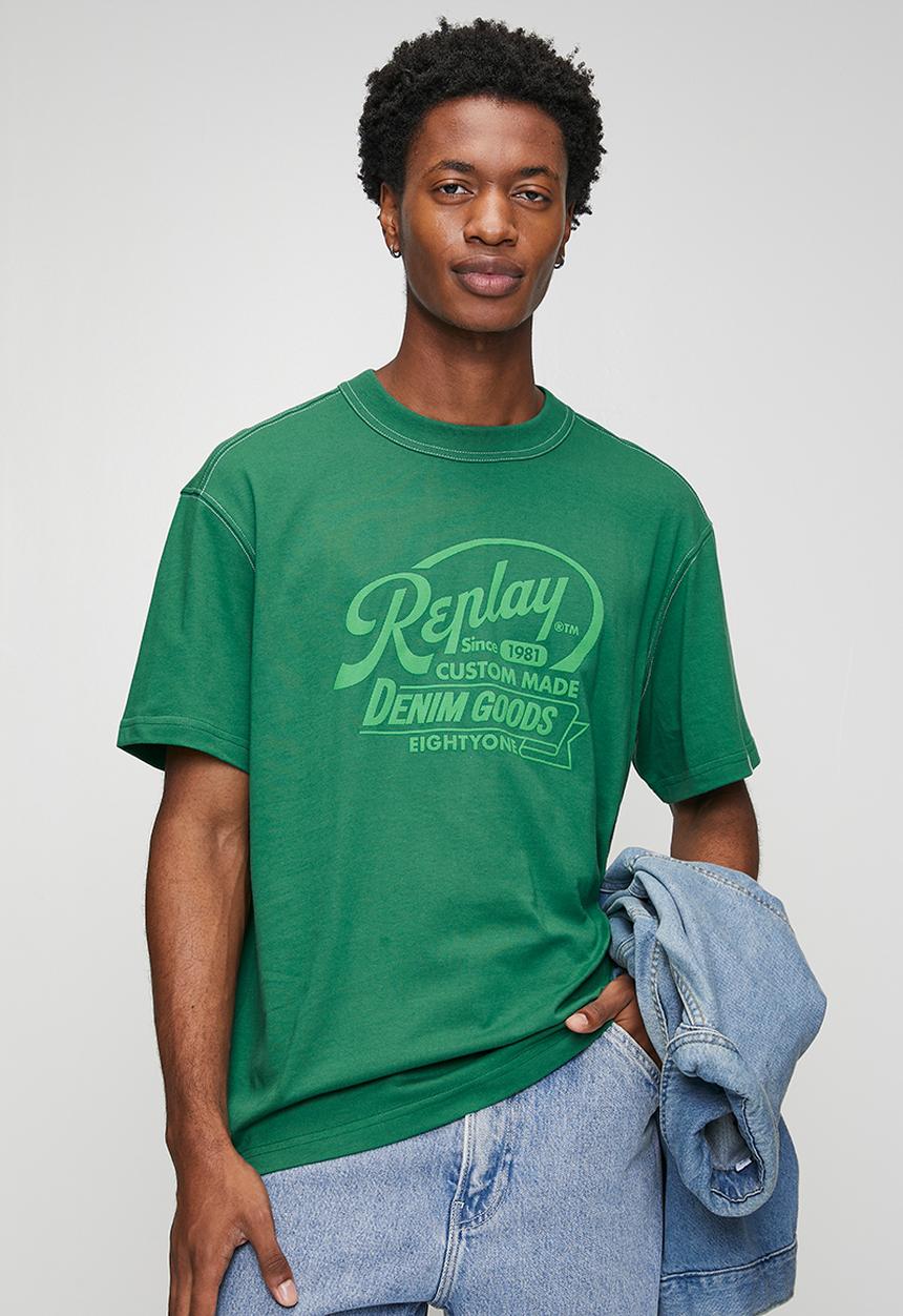 Replay - OPEN END DRY HAND JERSEY - green 