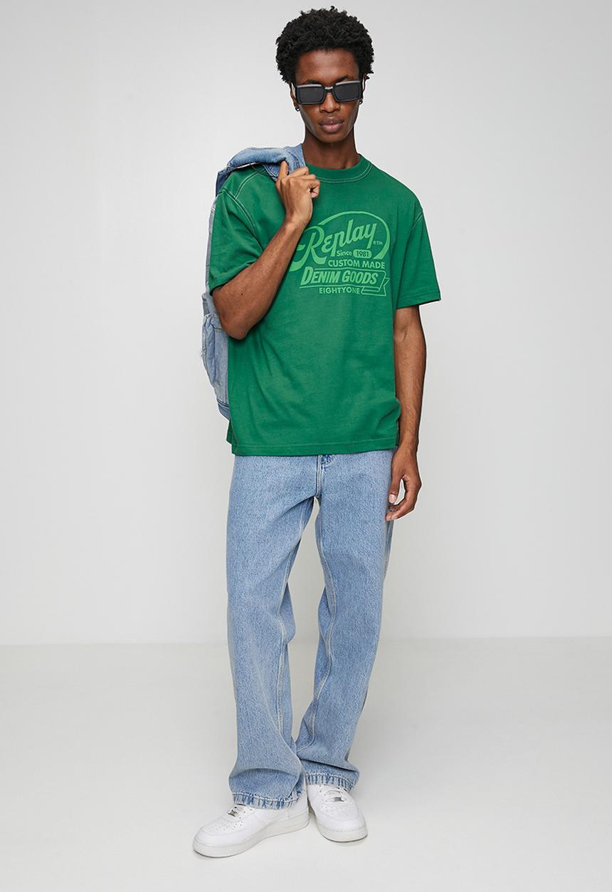 Replay - OPEN END DRY HAND JERSEY - green 