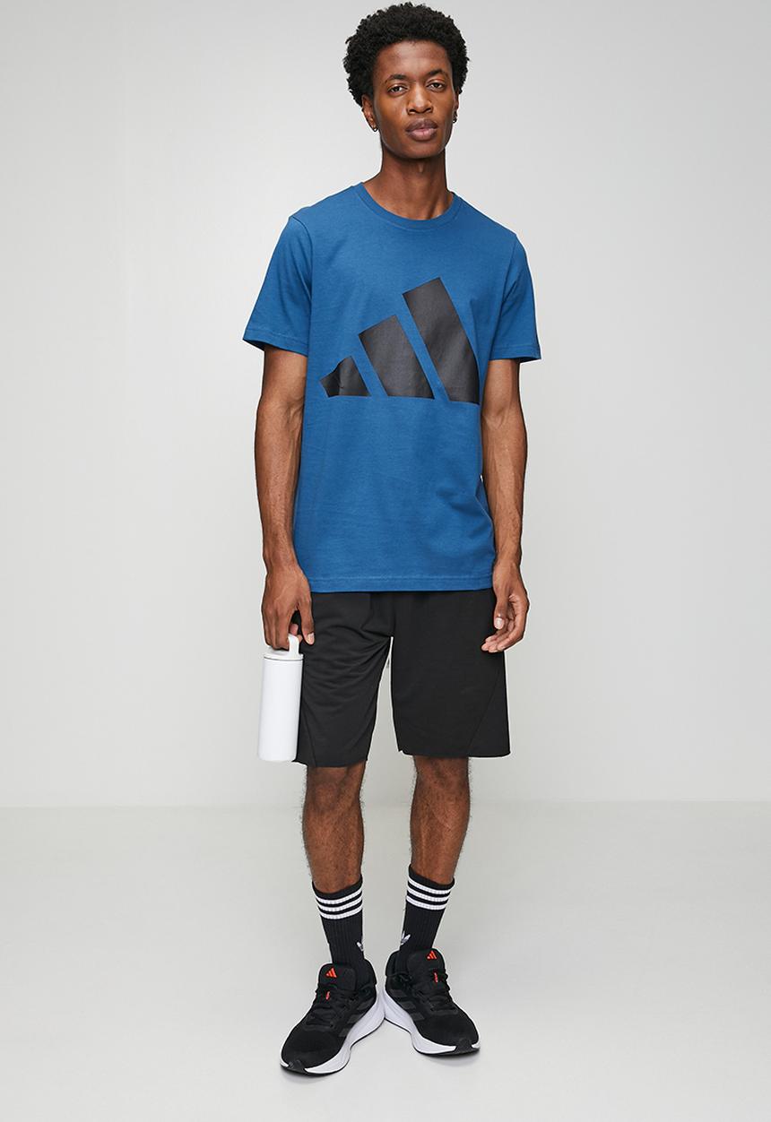 adidas Performance - Big Logo SJ Tee- Dusky Petrol Blue / Black