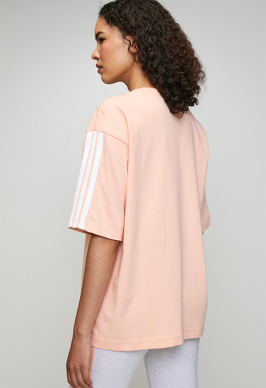 adidas Performance - W 3S Sj Bf T - Blush Pink/White