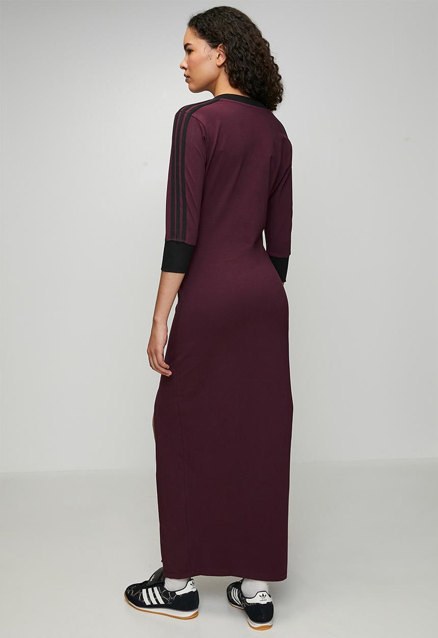 adidas Originals - V-Neck Dress W S26 - Maroon