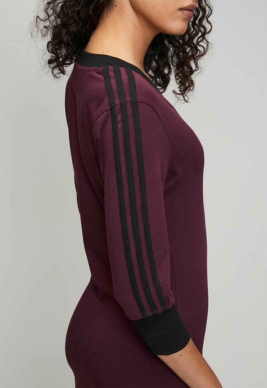adidas Originals - V-Neck Dress W S26 - Maroon