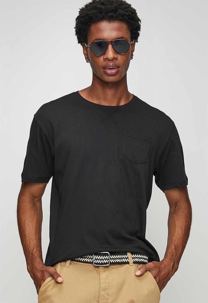 Brave Soul - Crew Neck T-Shirt - Jet Black